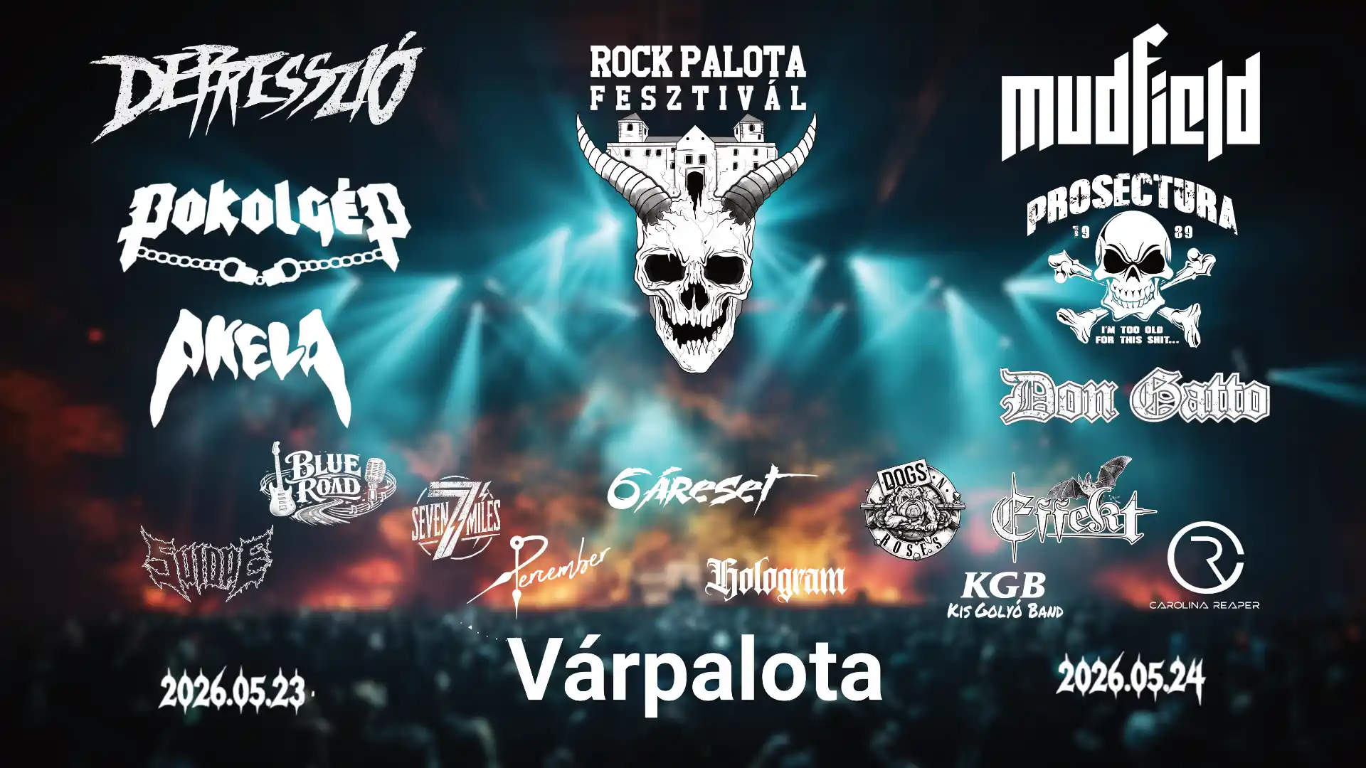 Rock Palota fesztivál 2026 fellépők Várpalota lineup